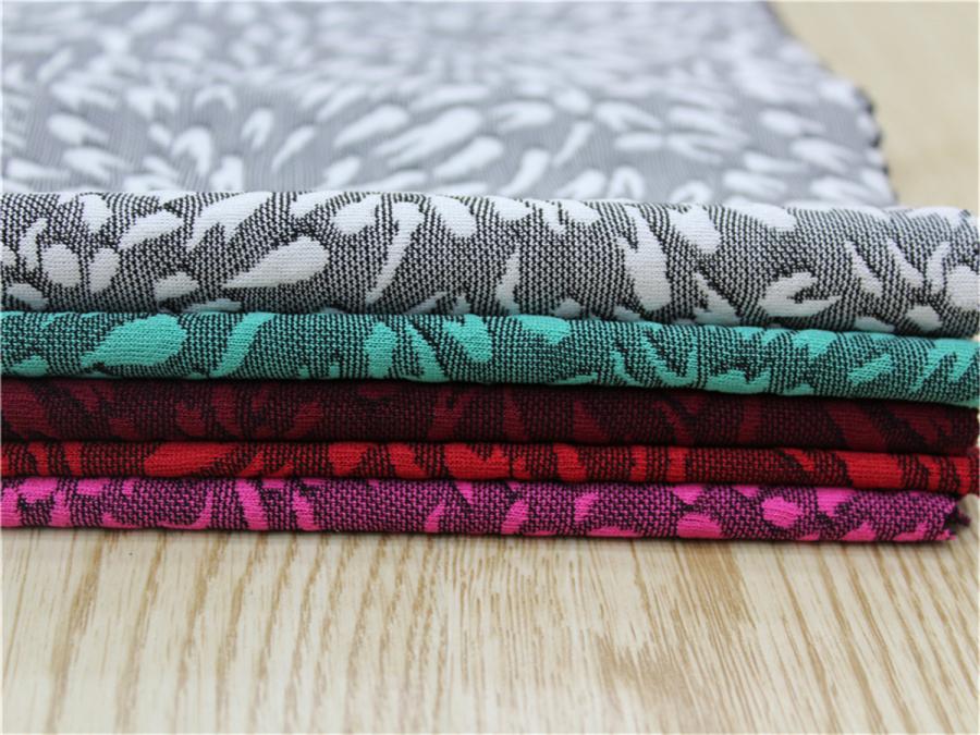 2-TONE POLY SPANDEX JACGUARD KNITTED