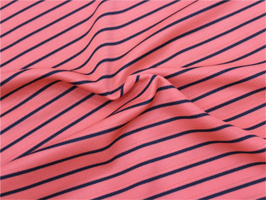 CREPE KNNITED WITH BALCK STRIPE